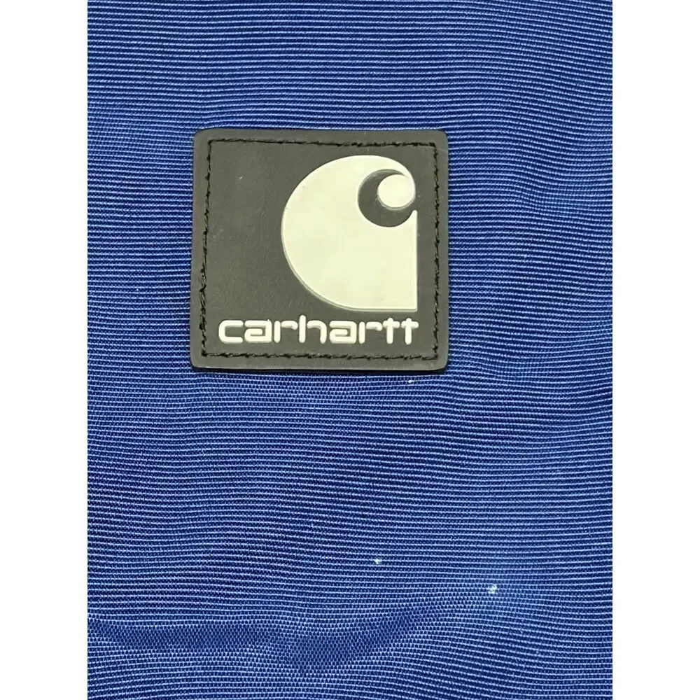 CARHARTT USA HOODED ROYAL BLUE WORK JACKET FULL ZIP MENS SIZE MEDIUM